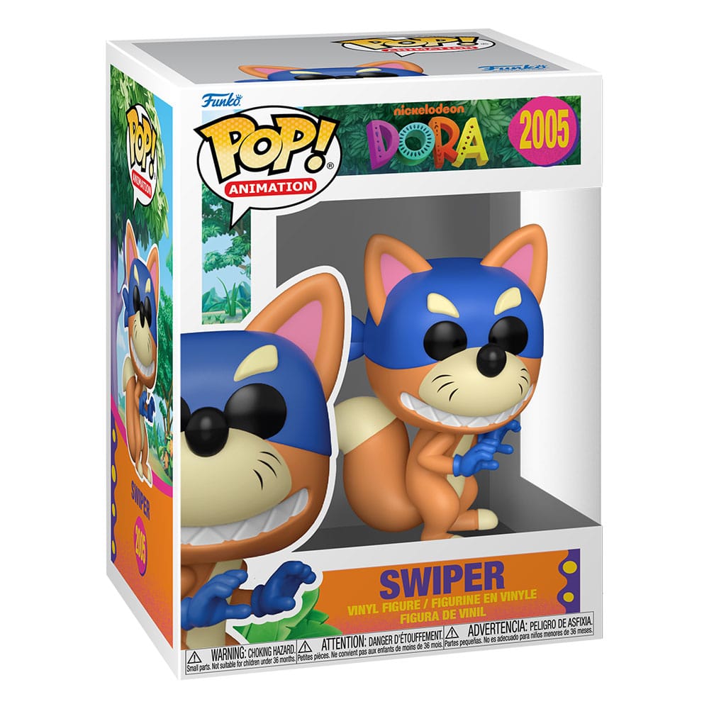 Dora POP! Animation Vinyl Figur Swiper 9 cm - Smalltinytoystore