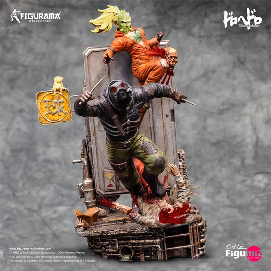 Dorohedoro Elite FigumiZ Diorama 1/8 Caiman & Nikaido 37 cm - Smalltinytoystore