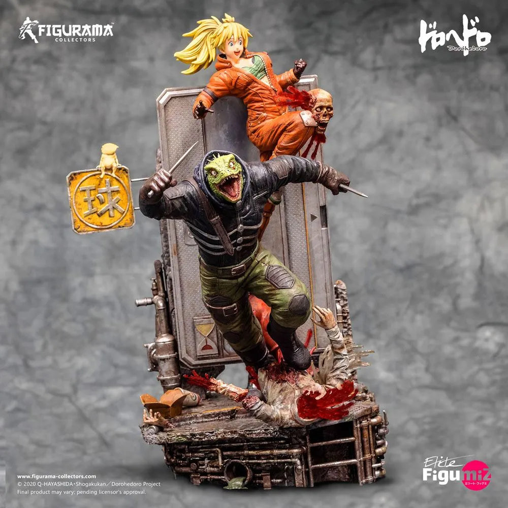 Dorohedoro Elite FigumiZ Diorama 1/8 Caiman & Nikaido 37 cm - Smalltinytoystore