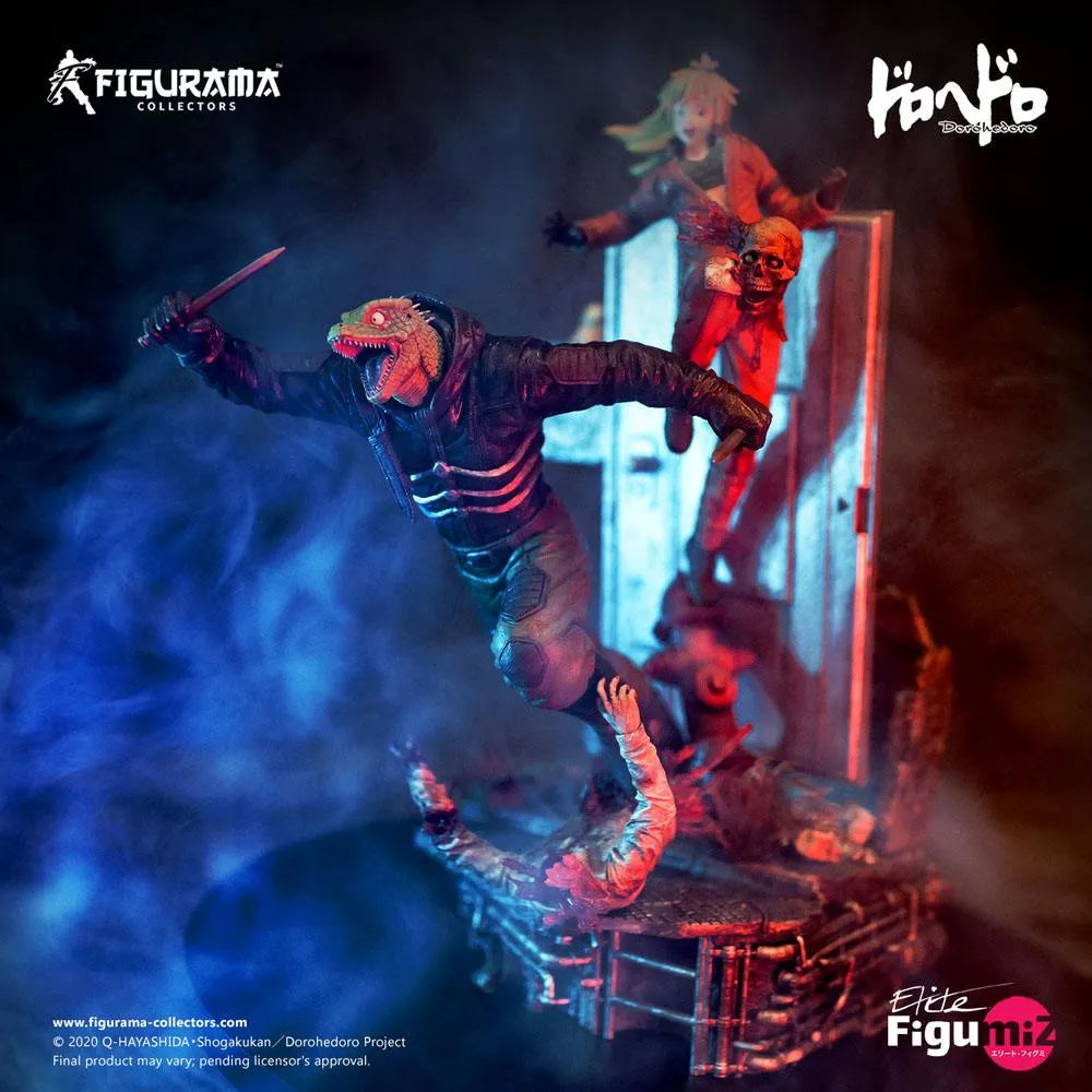 Dorohedoro Elite FigumiZ Diorama 1/8 Caiman & Nikaido 37 cm - Smalltinytoystore