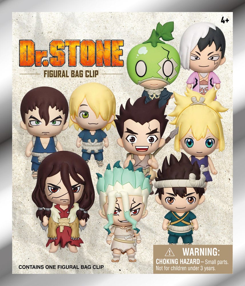 Dr. Stone 3D PVC-Taschenanhänger Series 1 Display (24) - Smalltinytoystore