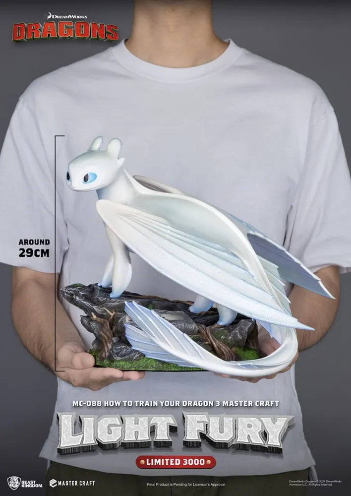 Drachenzähmen leicht gemacht 3 Master Craft Statue Light Fury 29 cm - Smalltinytoystore