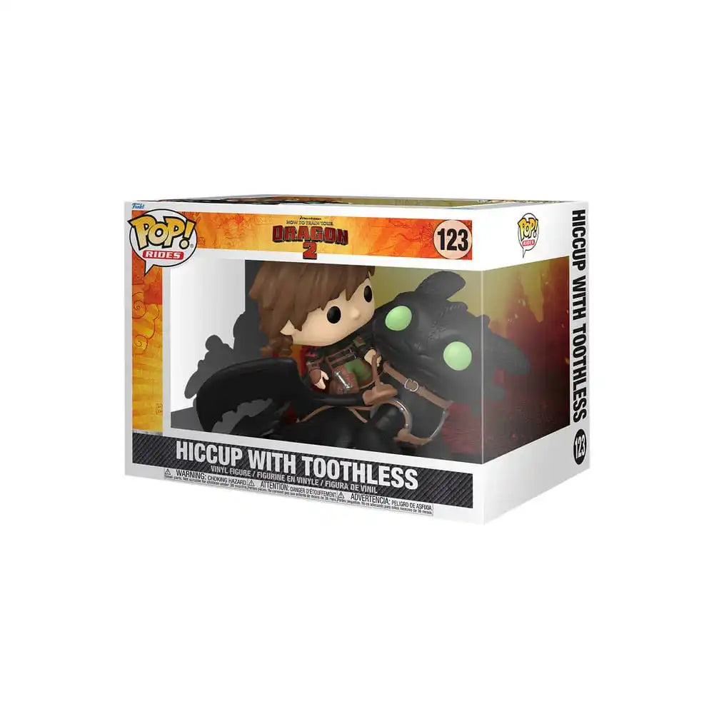 Drachenzähmen leicht gemacht POP! Rides Deluxe Vinyl Figur Hiccup w/Toothless 9 cm - Smalltinytoystore