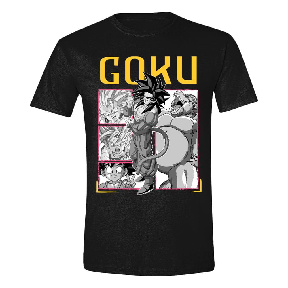 Dragon Ball GT T-Shirt Goku Panels Größe XL - Smalltinytoystore