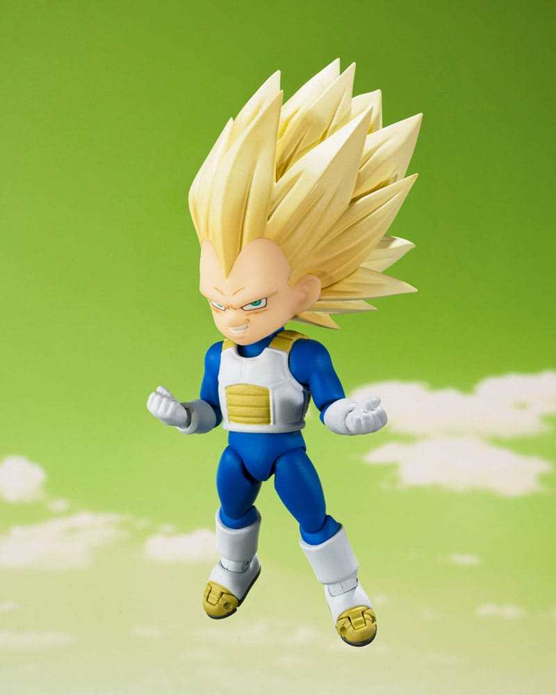 Dragon Ball S.H.Figuarts Actionfigur Super Saiyan Level 3 Vegeta (mini) Daima 8 cm - Smalltinytoystore