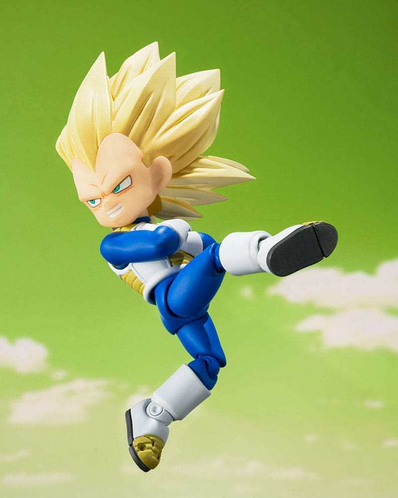 Dragon Ball S.H.Figuarts Actionfigur Super Saiyan Level 3 Vegeta (mini) Daima 8 cm - Smalltinytoystore