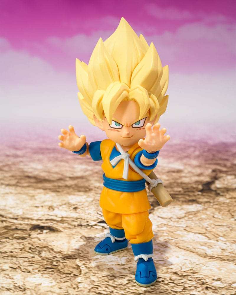 Dragon Ball S.H.Figuarts Actionfigur Super Saiyan Son Goku (mini) Daima 8 cm - Smalltinytoystore