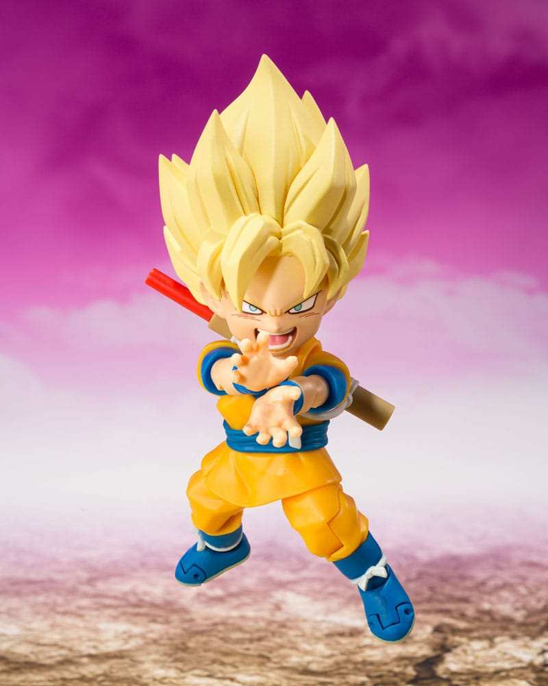 Dragon Ball S.H.Figuarts Actionfigur Super Saiyan Son Goku (mini) Daima 8 cm - Smalltinytoystore