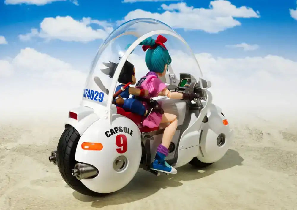 Dragon Ball S.H. Figuarts Fahrzeug mit Figur Bulma's Motorcycle Hoipoi Capsule No. 9 17 cm - Smalltinytoystore
