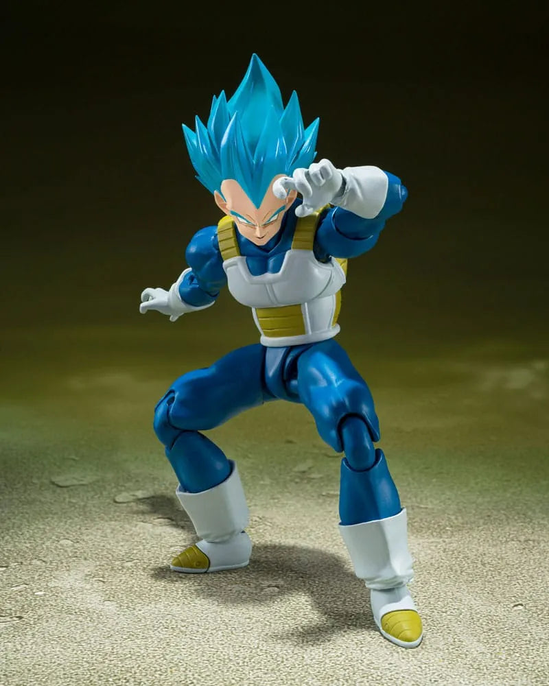Dragon Ball Super S.H. Figuarts Actionfigur Super Saiyan God Super Saiyan Vegeta -Unwavering Saiyan Pride- 14 cm - Smalltinytoystore