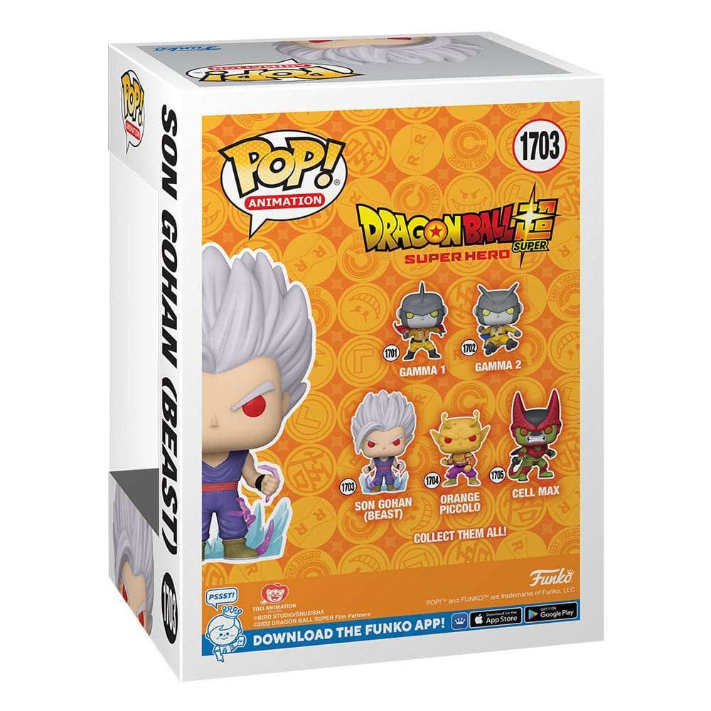 Dragon Ball Super: Super Hero POP! Animation Vinyl Figuren Gohan UI w/CH(GW) 9 cm Sortiment (6) - Smalltinytoystore