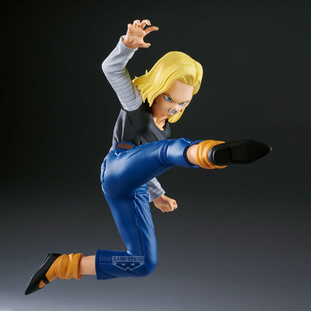 Dragon Ball Z Match Makers PVC Statue Android 18 11 cm Vs. Mr. Satan 8 cm - Smalltinytoystore
