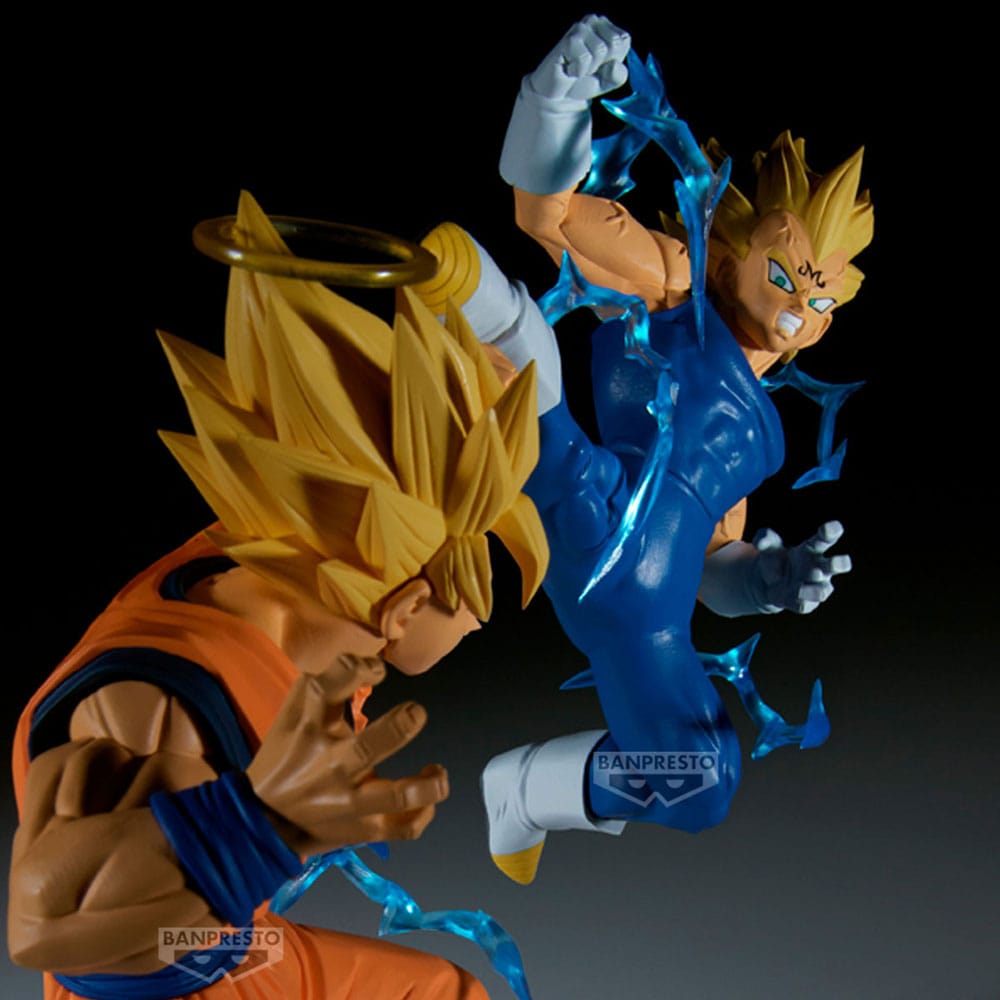 Dragon Ball Z Match Makers PVC Statue Majin Vegeta (vs Super Saiyan 2 Son Goku) 15 cm - Smalltinytoystore
