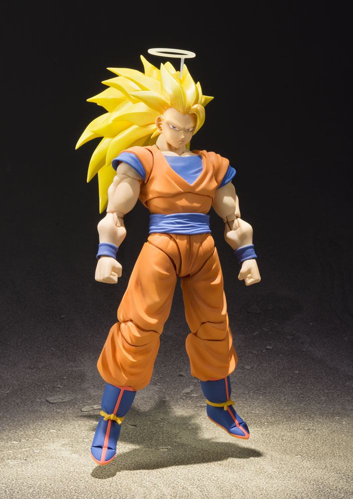Dragon Ball Z S.H. Figuarts Actionfigur SSJ 3 Son Goku 16 cm - Smalltinytoystore
