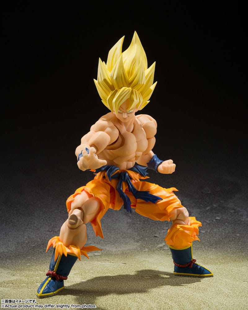 Dragon Ball Z S.H. Figuarts Actionfigur Super Saiyan Son Goku - Legendary Super Saiyan - 14 cm - Smalltinytoystore