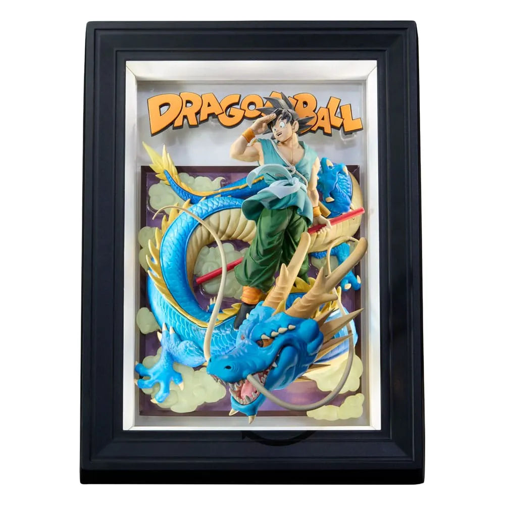 Dragon Ball Z Tamashii Art 3D Relief-Bild Son Goku & Dragon 27 cm - Smalltinytoystore