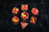 Dragon Storm Inclusion Würfel Set Red Dragon (7) - Smalltinytoystore