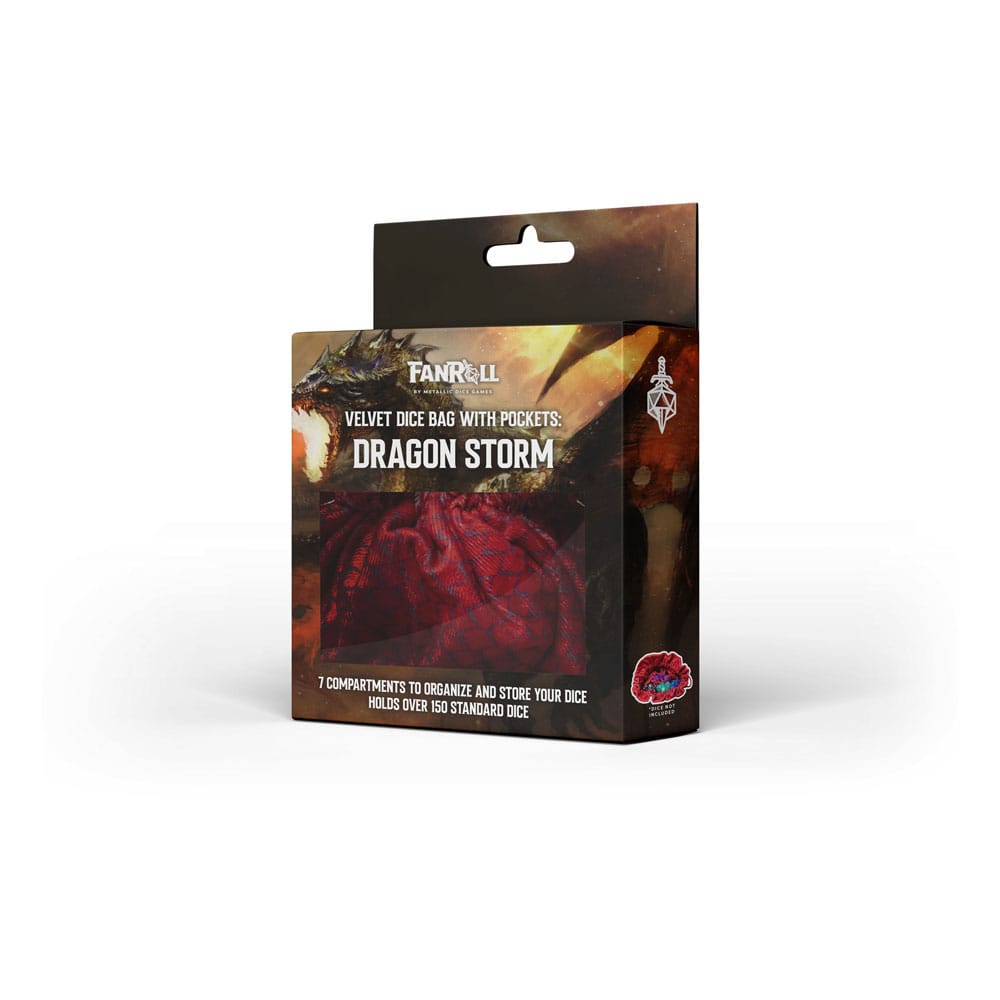 Dragon Storm Würfelbeutel mit Fächern Red Dragon Scales - Smalltinytoystore