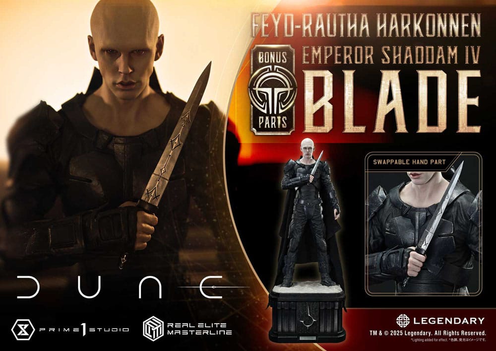 Dune: Part Two Real Elite Masterline Series Statue 1/3 Feyd-Rautha Harkonnen Ultimate Bonus Version 83 cm - Smalltinytoystore