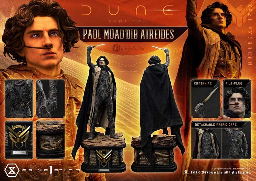 Dune: Part Two Real Elite Masterline Series Statue 1/3 Paul Atreides 90 cm - Smalltinytoystore