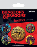 Dungeons & Dragons Ansteck-Buttons 5er-Pack Beastly - Smalltinytoystore