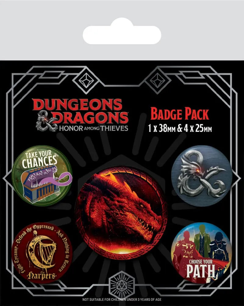 Dungeons & Dragons Ansteck-Buttons 5er-Pack Movie - Smalltinytoystore
