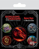 Dungeons & Dragons Ansteck-Buttons 5er-Pack Movie - Smalltinytoystore