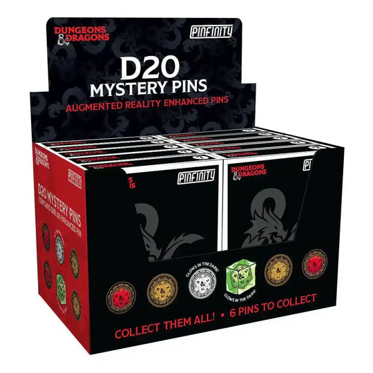 Dungeons & Dragons Ansteck-Pins Blind Box Mystery D20 Pins Sortiment (10)