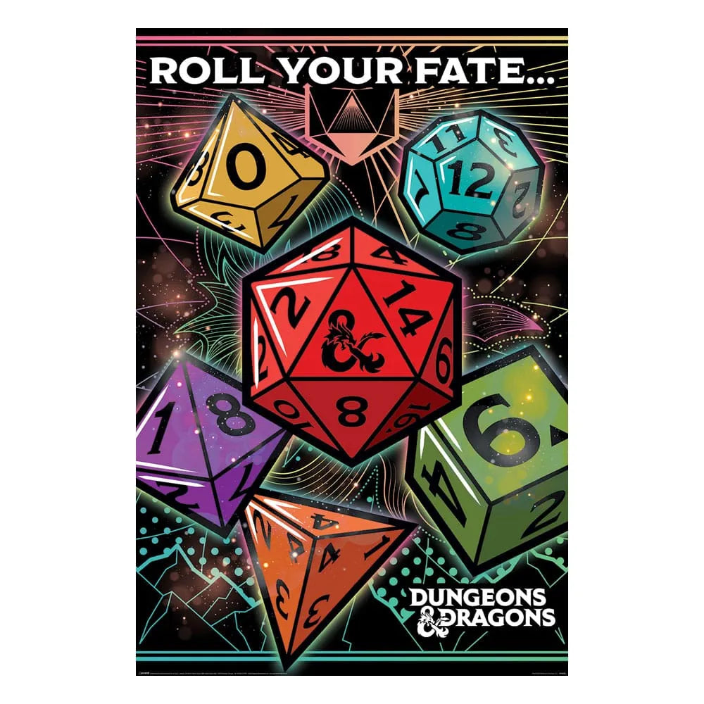 Dungeons & Dragons Poster Set Roll Your Fate 61 x 91 cm (4) - Smalltinytoystore
