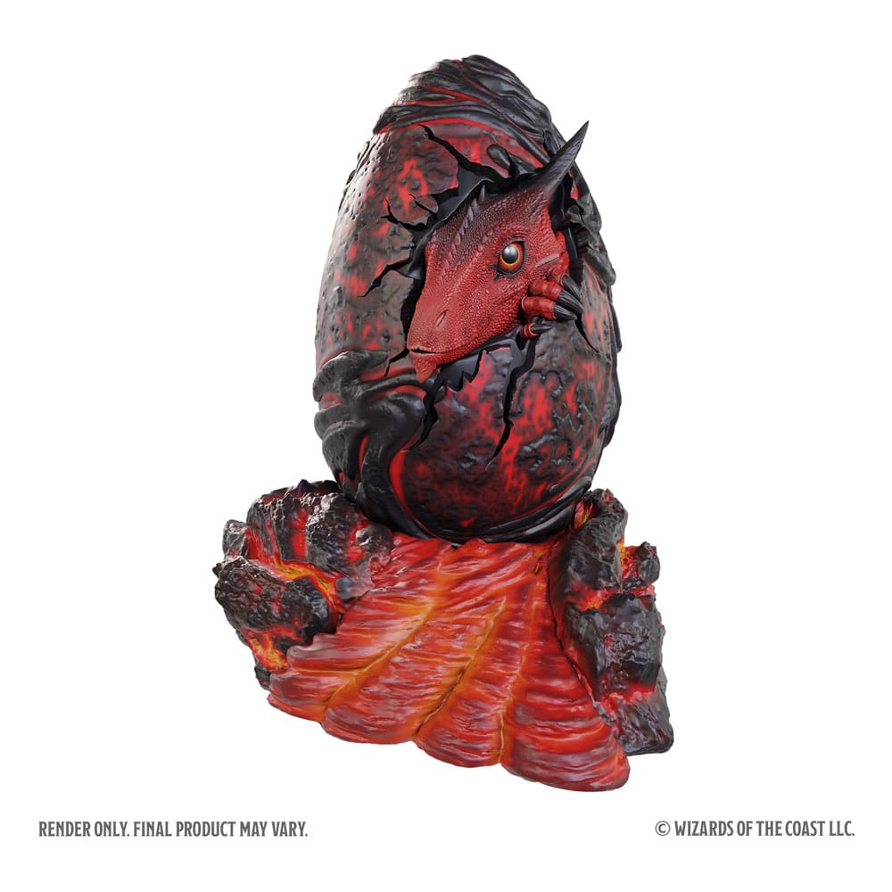 Dungeons & Dragons Replicas of the Realms Statue Red Dragon Egg 13 cm - Smalltinytoystore