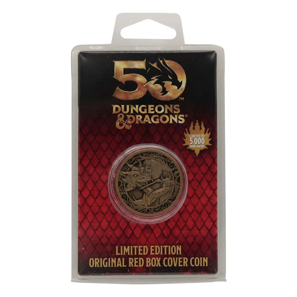 Dungeons & Dragons Sammelmünze 50th Anniversary Antique Gold Edition 4 cm - Smalltinytoystore