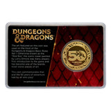 Dungeons & Dragons Sammelmünze 50th Anniversary with Colour Print 24k Gold Plated Edition 4 cm - Smalltinytoystore