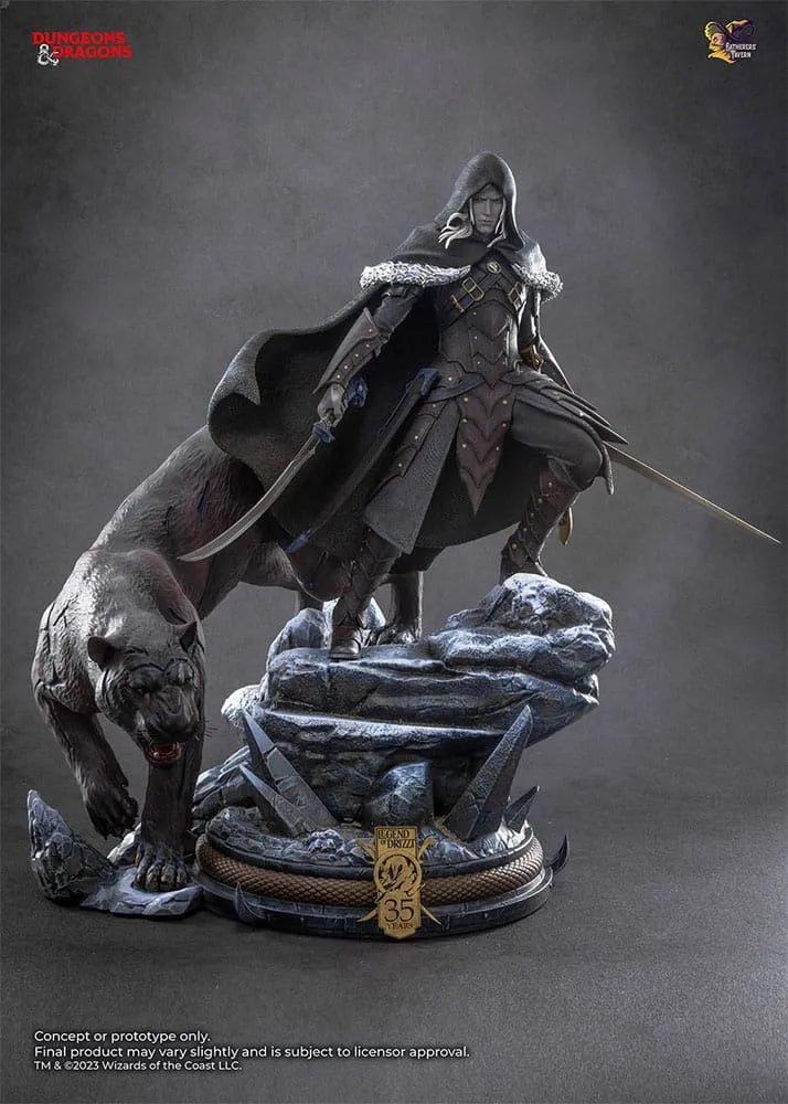 Dungeons & Dragons Statue 1/4 Drizzt Do'Urden (35th Anniversary Edition) Previews Exclusive 40 cm - Smalltinytoystore