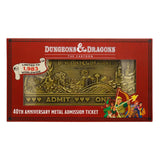 Dungeons & Dragons: The Cartoon Replik 40th Anniversary Rollercoaster Ticket Limited Edition - Smalltinytoystore