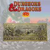 Dungeons & Dragons: The Cartoon Replik 40th Anniversary Rollercoaster Ticket Limited Edition - Smalltinytoystore