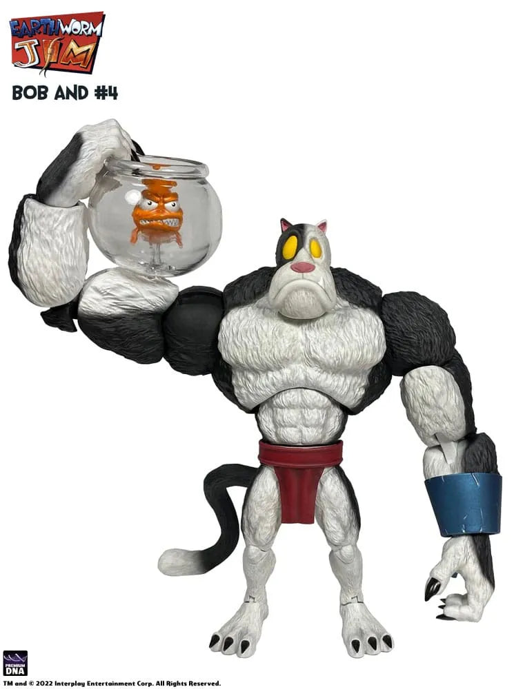 Earthworm Jim Actionfigur Wave 1: Bob the Killer Goldfish & #4 15 cm - Smalltinytoystore
