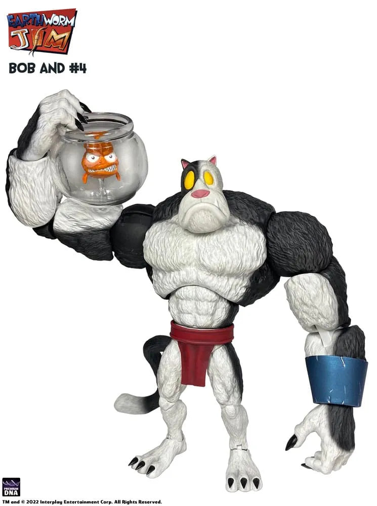 Earthworm Jim Actionfigur Wave 1: Bob the Killer Goldfish & #4 15 cm - Smalltinytoystore
