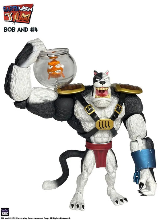 Earthworm Jim Actionfigur Wave 1: Bob the Killer Goldfish & #4 15 cm - Smalltinytoystore