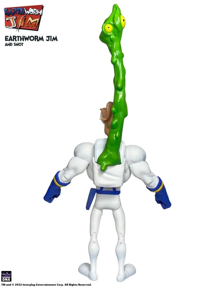 Earthworm Jim Actionfigur Wave 1: Earthworm Jim & Snot 15 cm - Smalltinytoystore