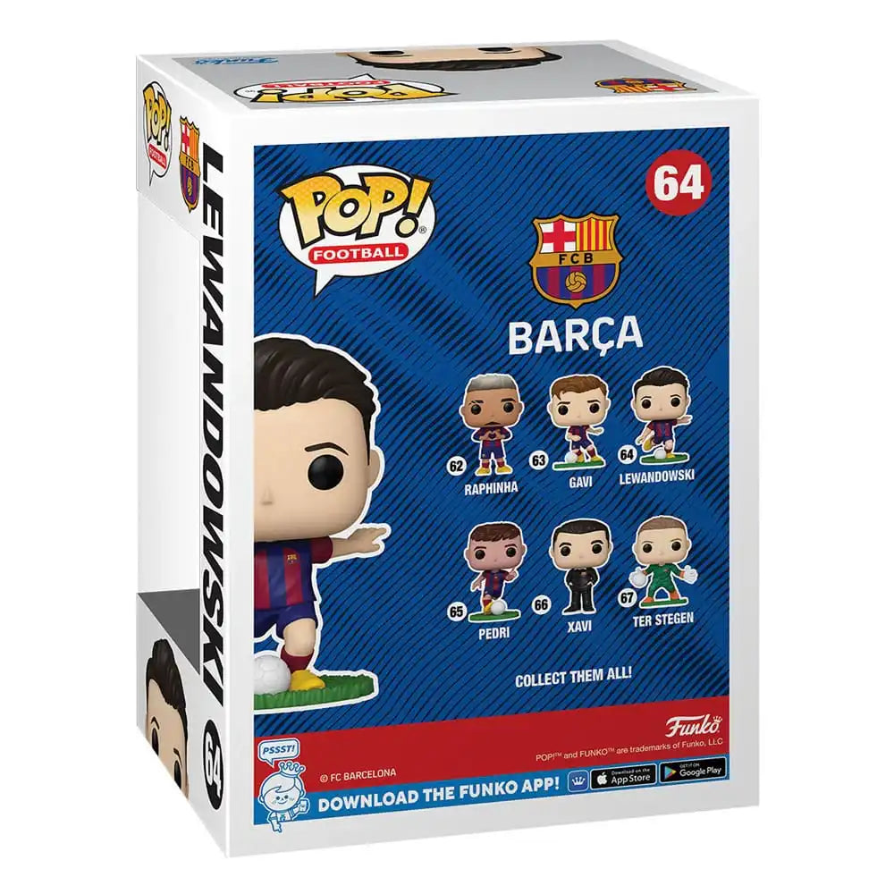 EFL POP! Football Vinyl Figur Barcelona - Lewandowski 9 cm - Smalltinytoystore
