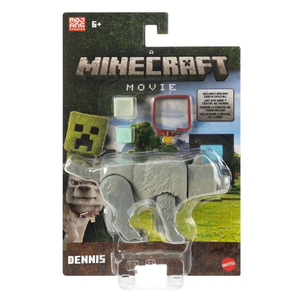 Ein Minecraft Film Actionfigur Dennis der Wolf 10 cm - Smalltinytoystore