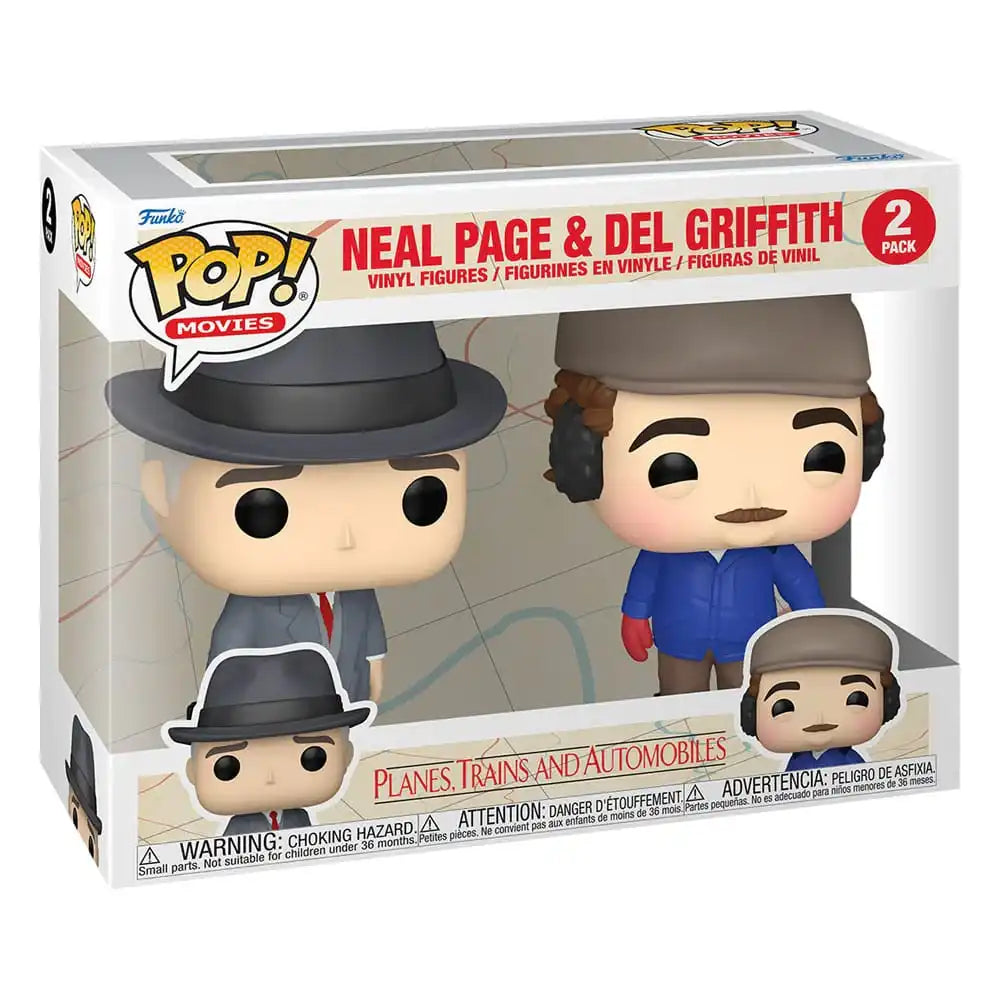 Ein Ticket für Zwei POP! Movies Vinyl Figuren 2er-Pack Neal Page & Del Griffith 9 cm - Smalltinytoystore