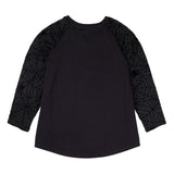 Elivira by Loungefly Tee T-Shirt Unisex Shirred Raglan Größe XL - Smalltinytoystore