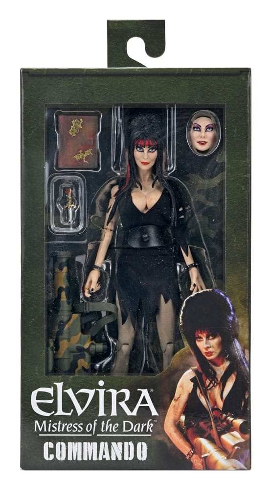 Elvira - Herrscherin der Dunkelheit Clothed Actionfigur Commando Elvira 20 cm - Smalltinytoystore