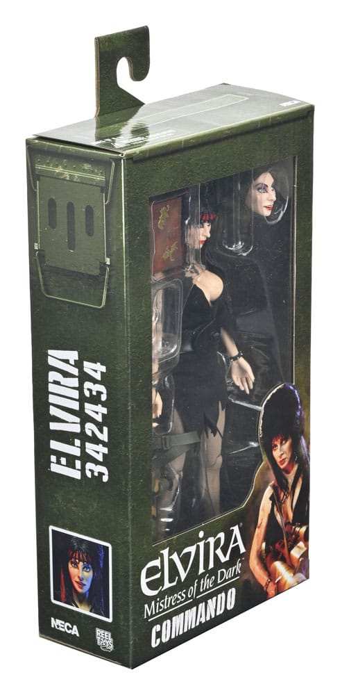 Elvira - Herrscherin der Dunkelheit Clothed Actionfigur Commando Elvira 20 cm - Smalltinytoystore