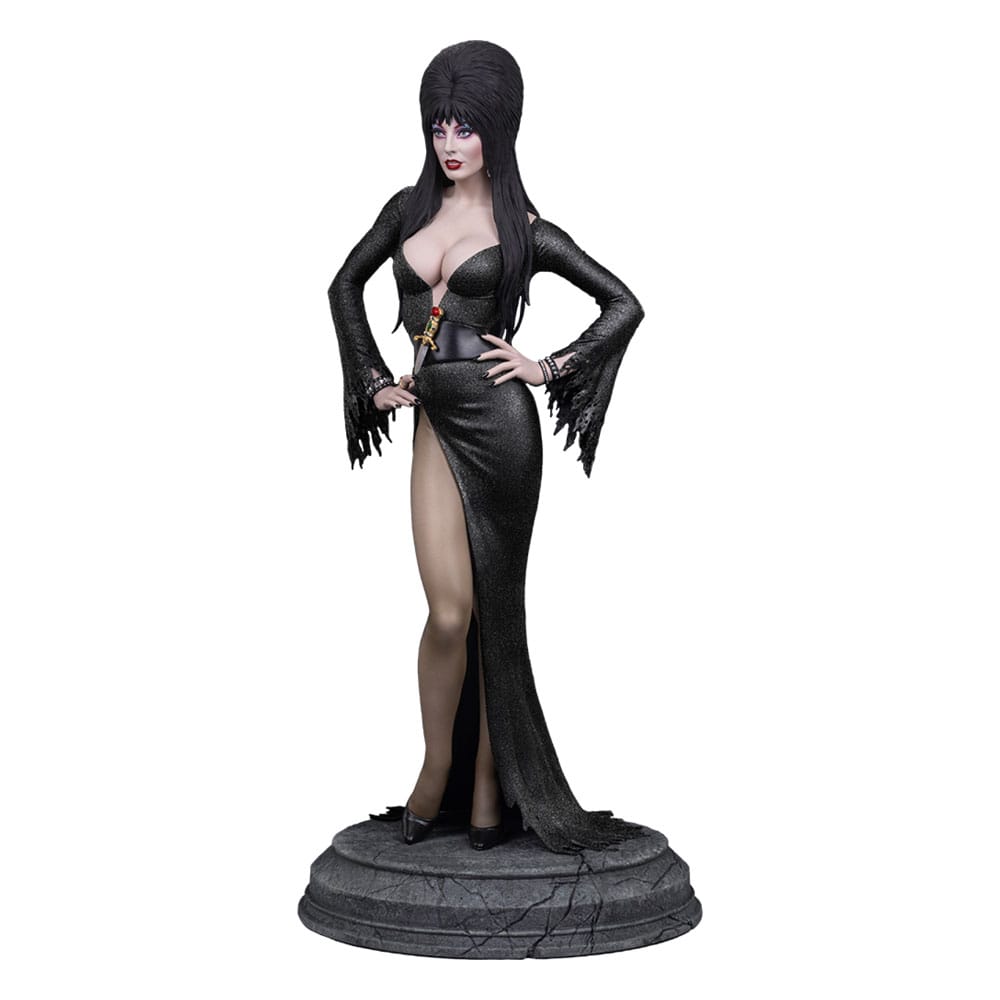 Elvira: Mistress of the Dark Maquette 1/4 Elvira (Black Glitter Dress) 48 cm - Smalltinytoystore