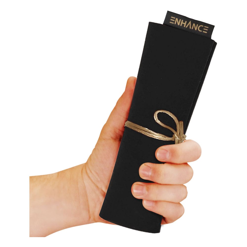 Enhance Tabletop Roll on a Scroll Würfeltasche mit Würfel Black - Smalltinytoystore