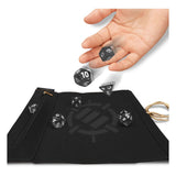 Enhance Tabletop Roll on a Scroll Würfeltasche mit Würfel Black - Smalltinytoystore