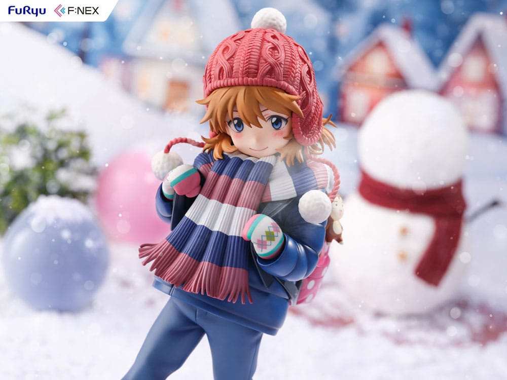 Evangelion: 3.0 + 1.0 Thrice Upon a Time FNEX Statue 1/6 Asuka Shikinami Langley Winter Ver. 20 cm - Smalltinytoystore