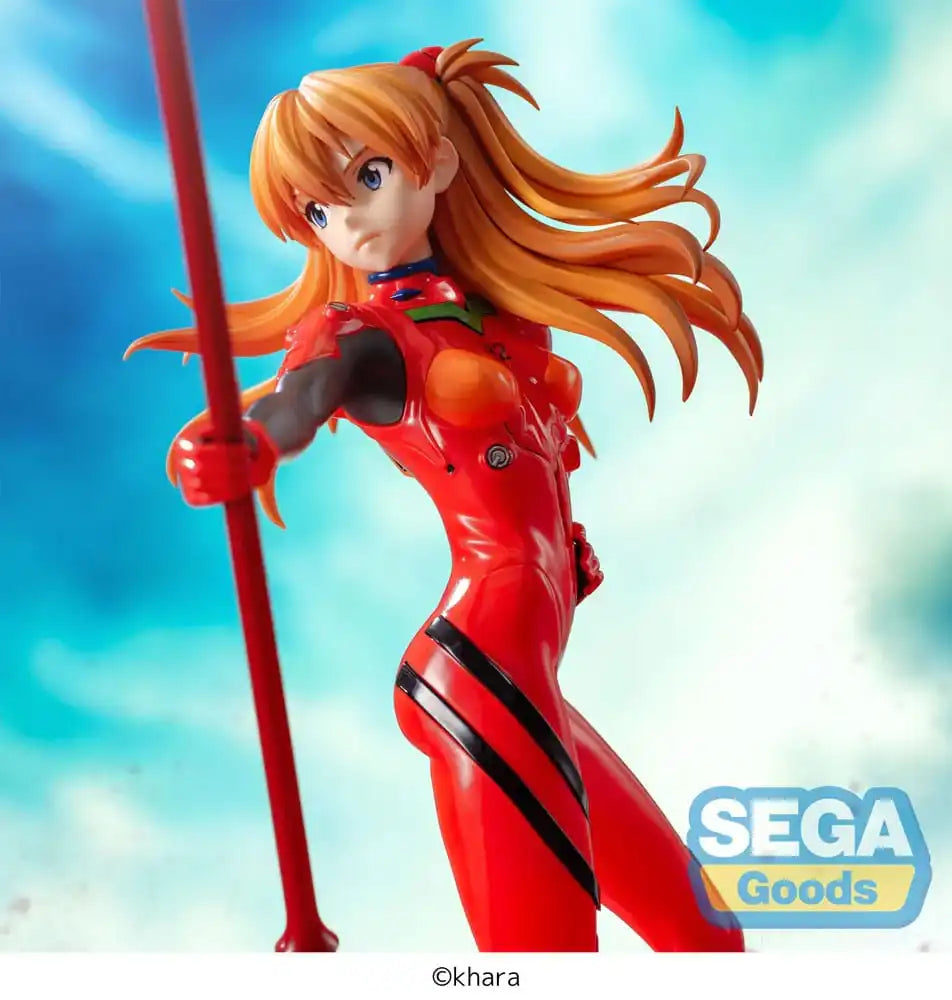Evangelion: 3.0+1.0 Thrice Upon a Time Luminasta PVC Statue Asuka Shikinami Langley x Spear of Longinus 20 cm - Smalltinytoystore